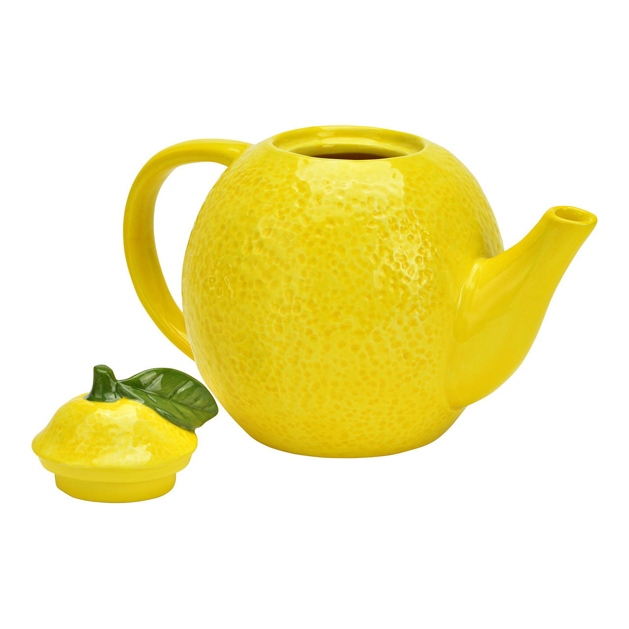 Lemon ceramic teapot yellow (W/H/D) 20x16x12cm