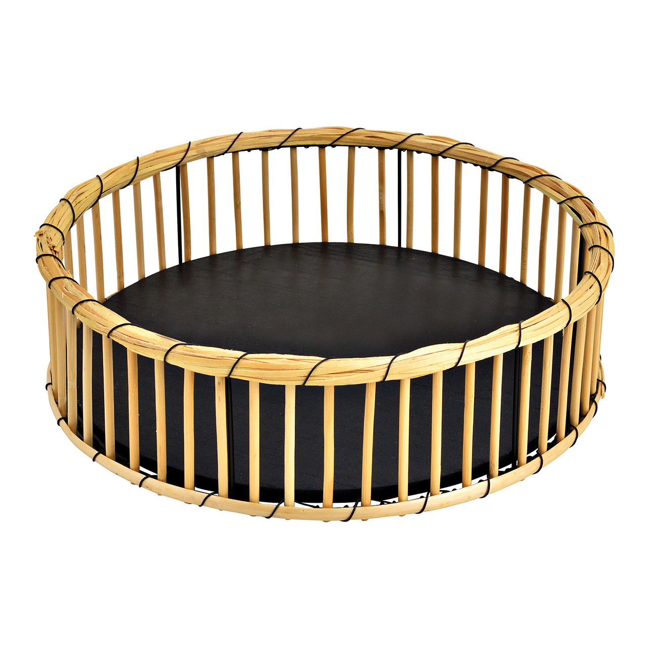 Dienblad van wilgentenen, naturel metaal (B/H/D) 33x10x33cm Dienblad van wilgentenen, naturel metaal (B/H/D) 33x10x33cm