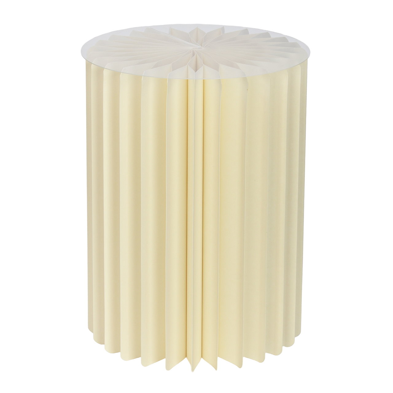 Honeycomb Tisch aus Papier/Pappe Weiß (B/H/T) 30x40x30cm Tischlampen-Top, Faltlampenschirm, Kaminlampe, Beige, Röhren-Design