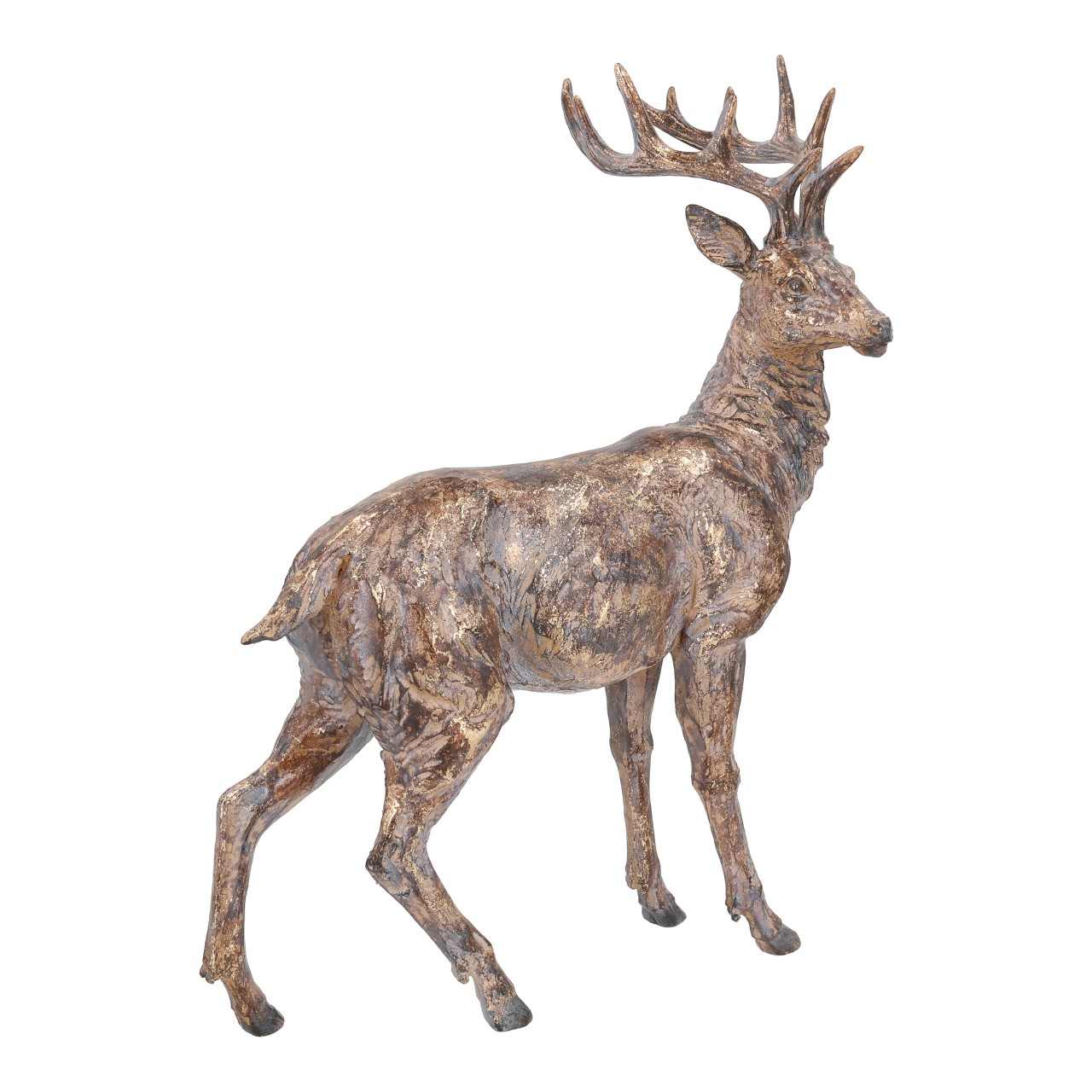deer, statue, rentier, geweih, rustik ornament