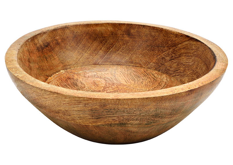 Ciotola in legno di mango naturale (L/H/D) 19x6x19cm Ciotola in legno di mango naturale (L/H/D) 19x6x19cm