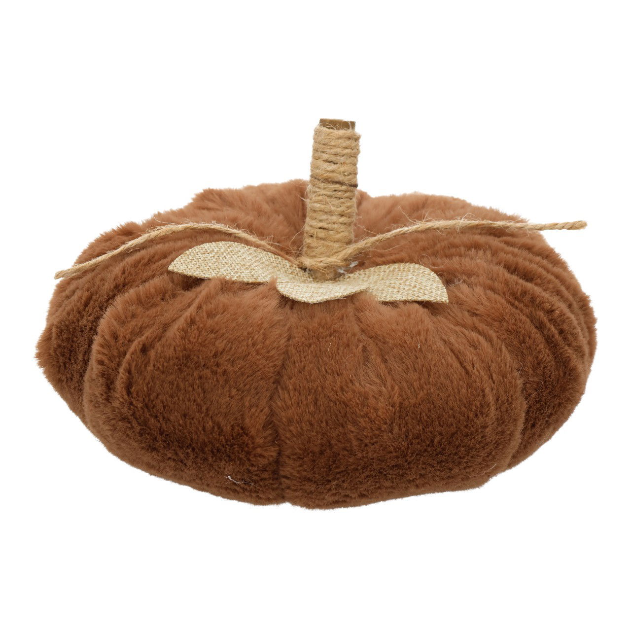 Pompoen van bruin textiel (B/H/D) 17x10x17cm Produzieren, Kürbis, Kissen, Dekoration für Zuhause