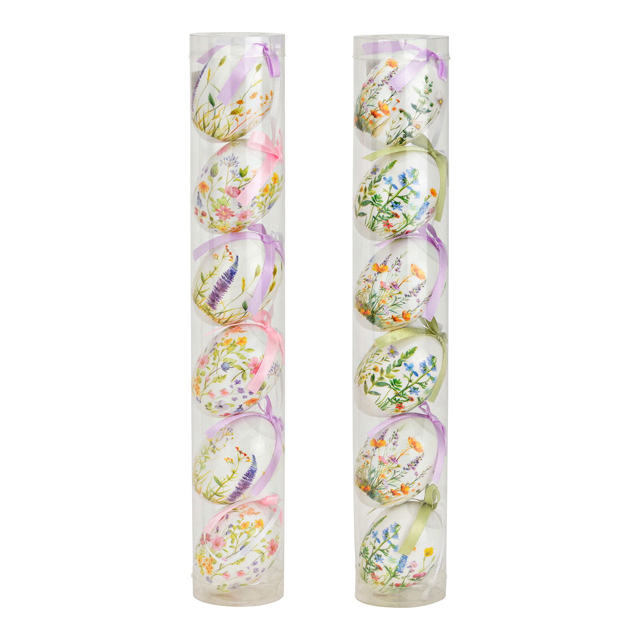 Hänger Ostereier aus Kunststoff, 6er Set, 2-fach, Weiß (B/H/T) 4x6x4cm Ei, Essen, Zubehör, Tasche, Handtasche