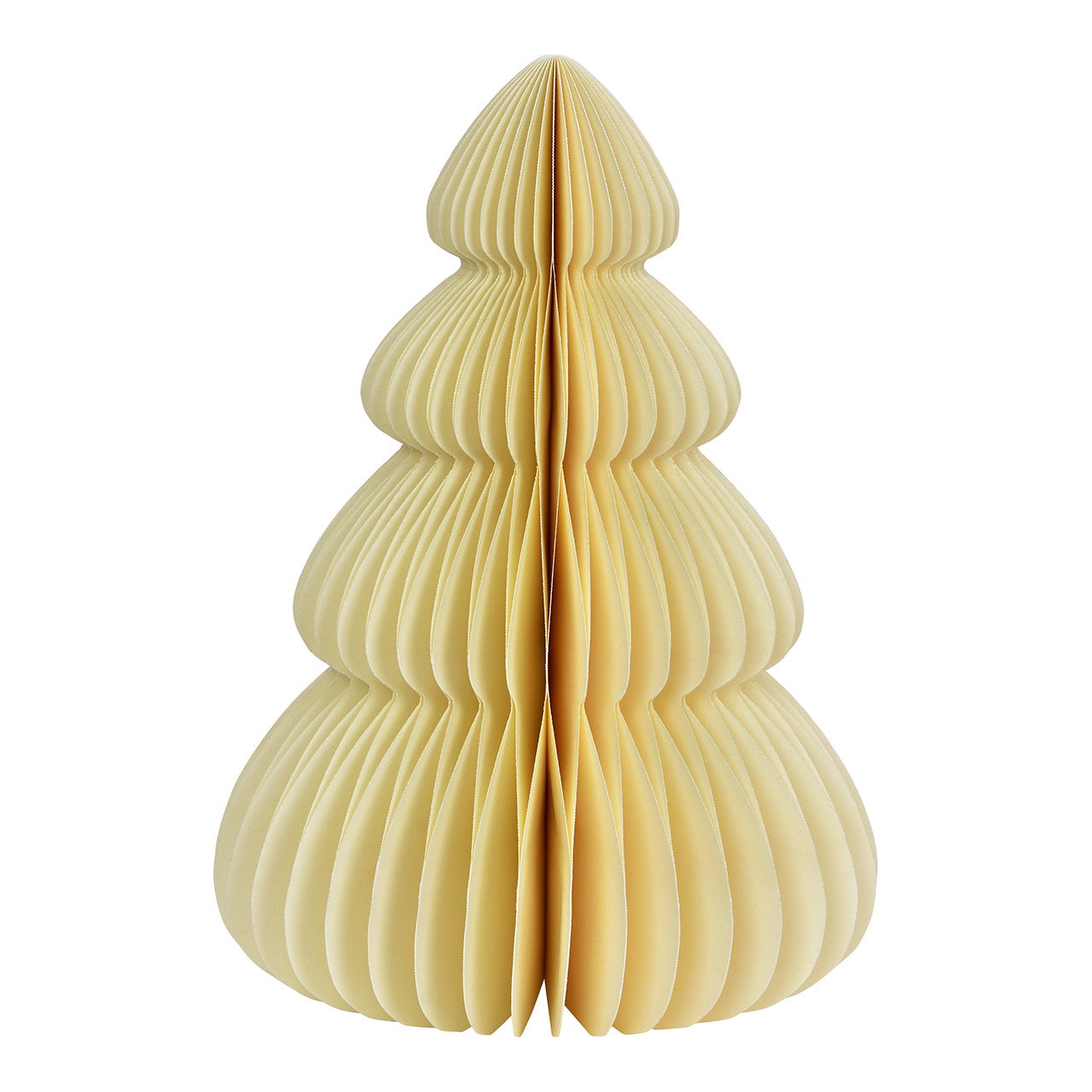 Honeycomb Christmas tree made of paper/cardboard, white (W/H/D) 21x30x21cm