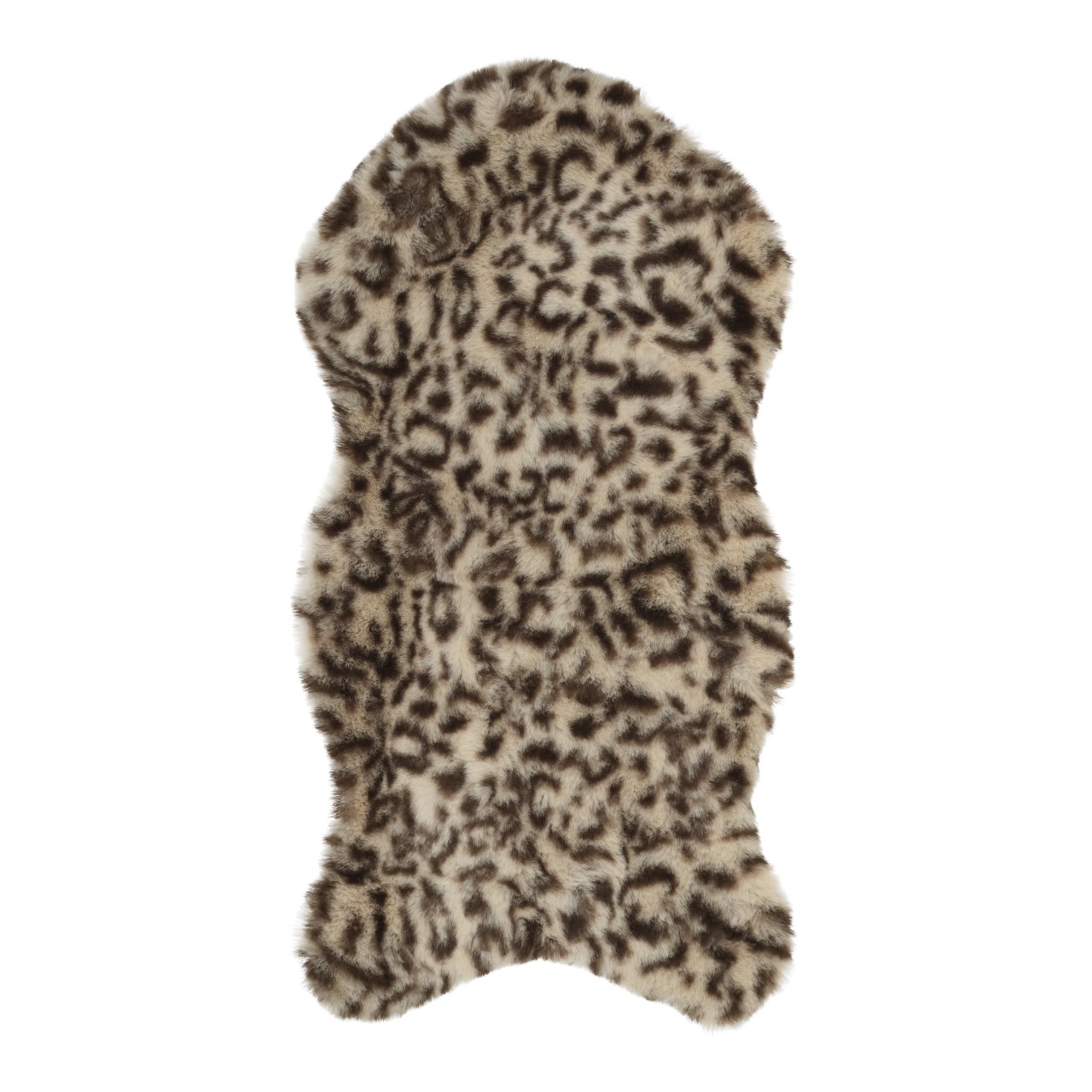 Leopardengeflecht, Kuschelfell, Rexhältiger Fauxfur, Tierfell-Muster, Lederimitat