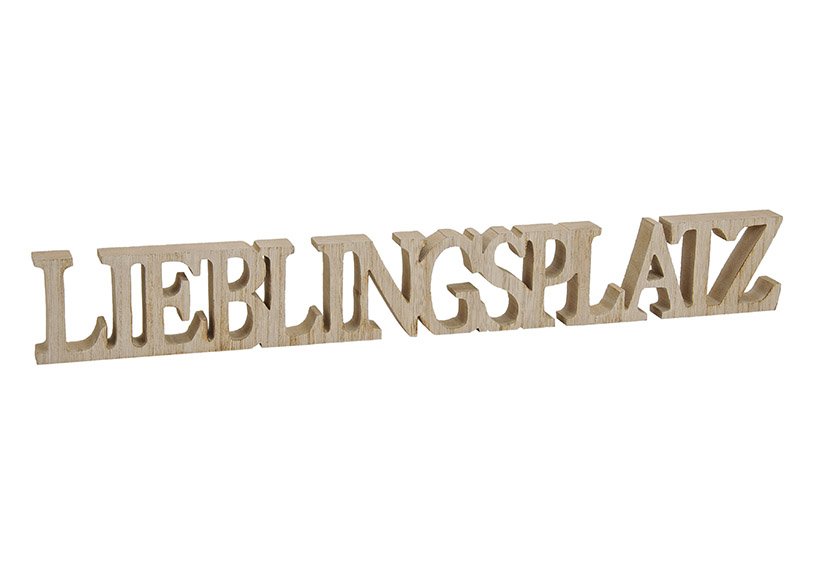 Wording Lieblingsplatz wood 60x2x8 cm