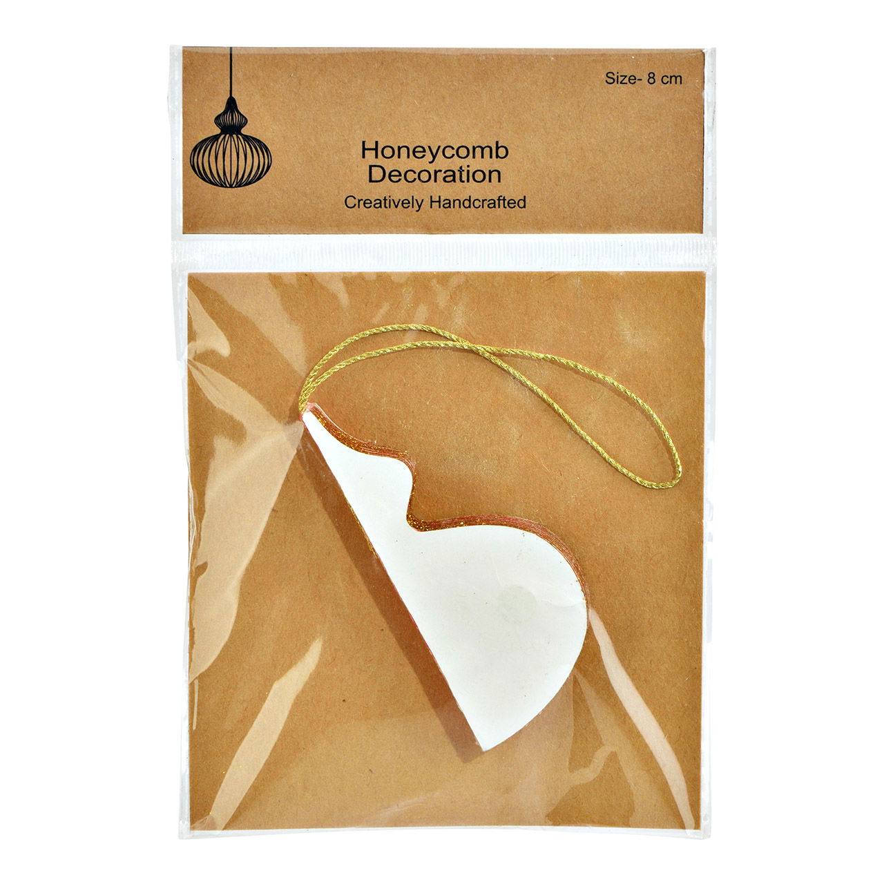 Hänger Ornamente Honeycomb aus Papier/Pappe, 3-fach, Rot/Weiß (B/H/T) 5x8x5cm Hänger Ornamente Honeycomb aus Papier/Pappe, 3-fach, Rot/Weiß (B/H/T) 5x8x5cm