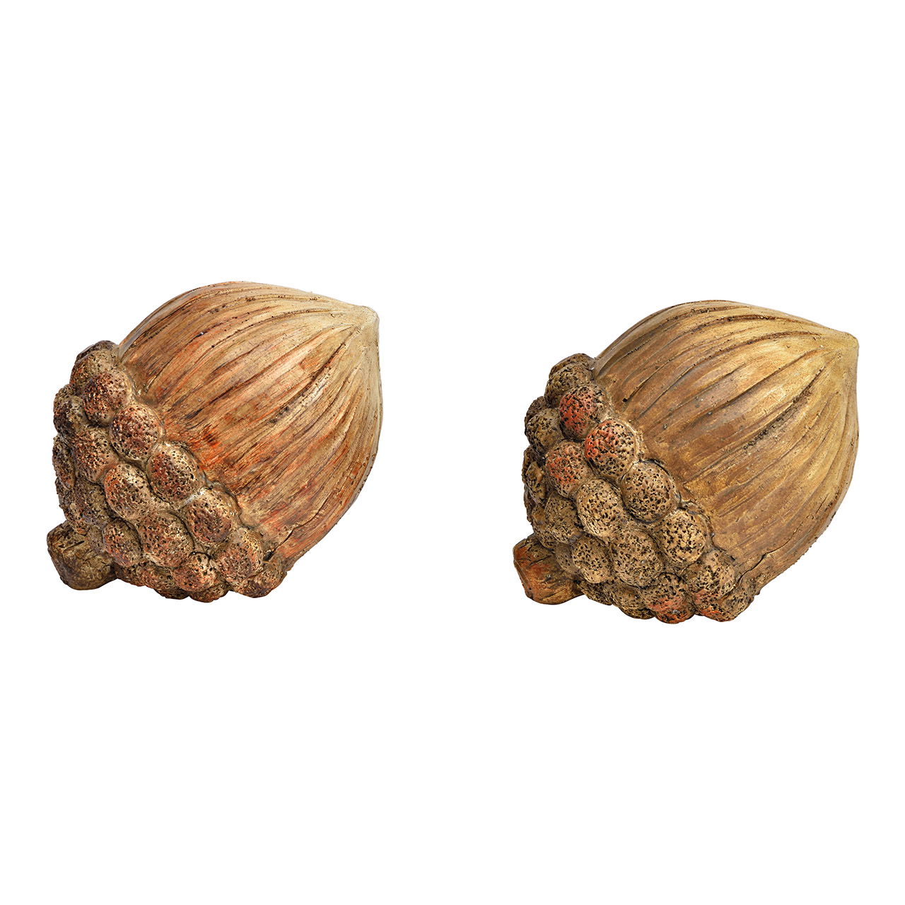 Eichelnuss aus Poly, 2-fach, Braun (B/H/T) 10x11x9cm Eichelnuss aus Poly, 2-fach, Braun (B/H/T) 10x11x9cm