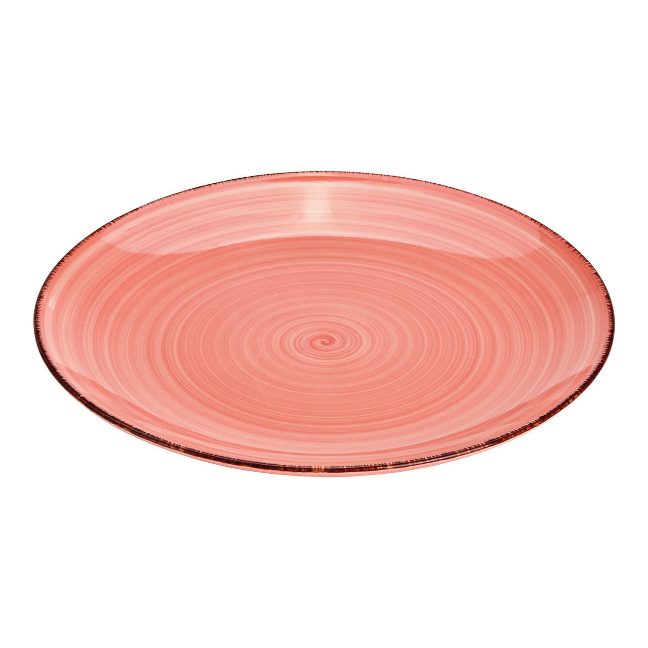 Plate stoneware pink (W/H/D) 26x3x26cm