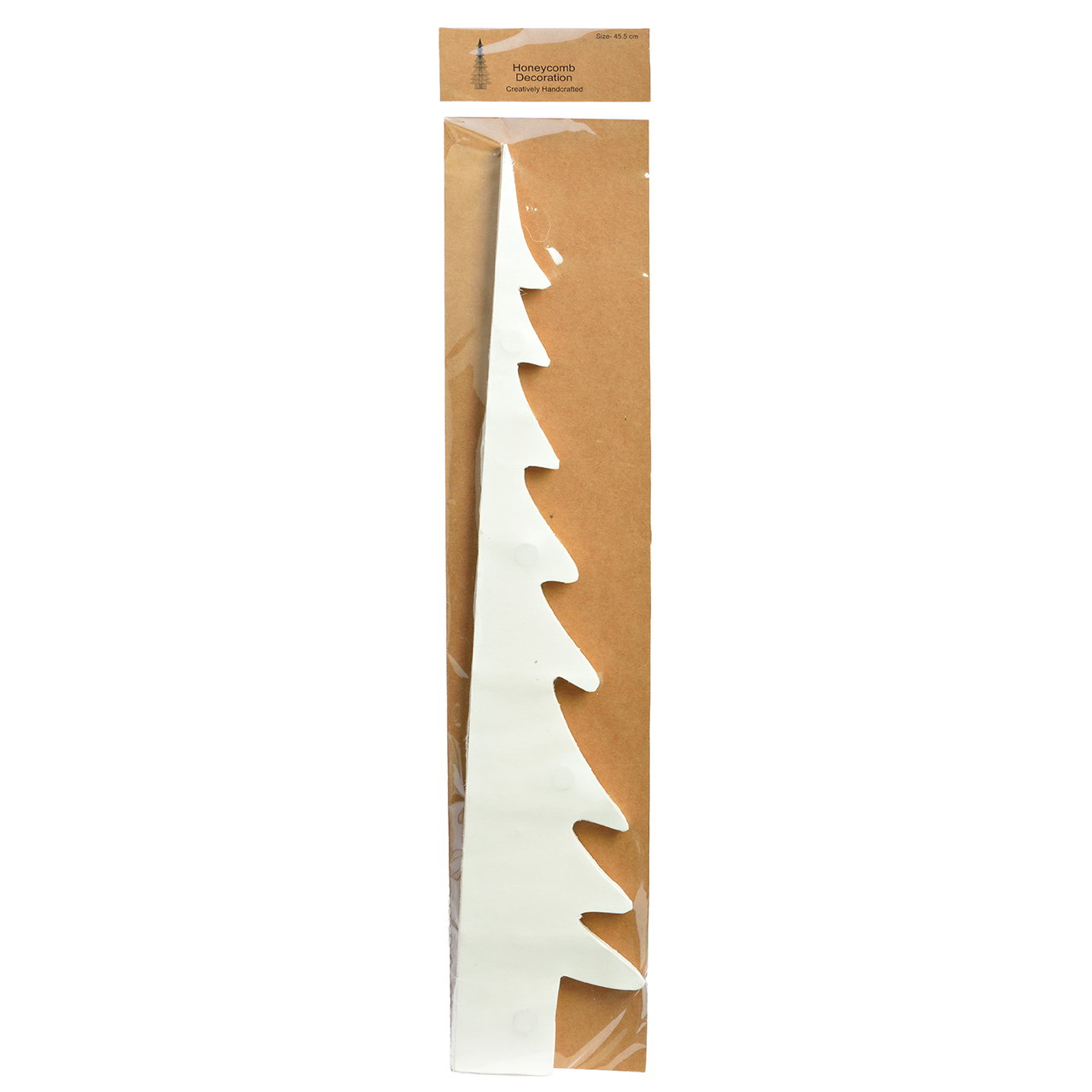 Honeycomb Tannenbaum aus Papier/Pappe Weiß (B/H/T) 19x45x19cm