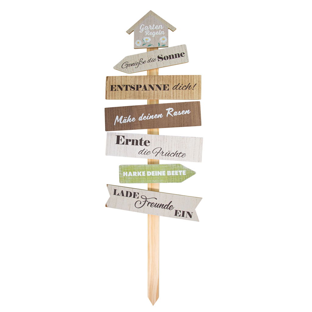 Dekostecker Schriften, Holz, 25x1,8x80cm, 1 Stck, natur-braun, @