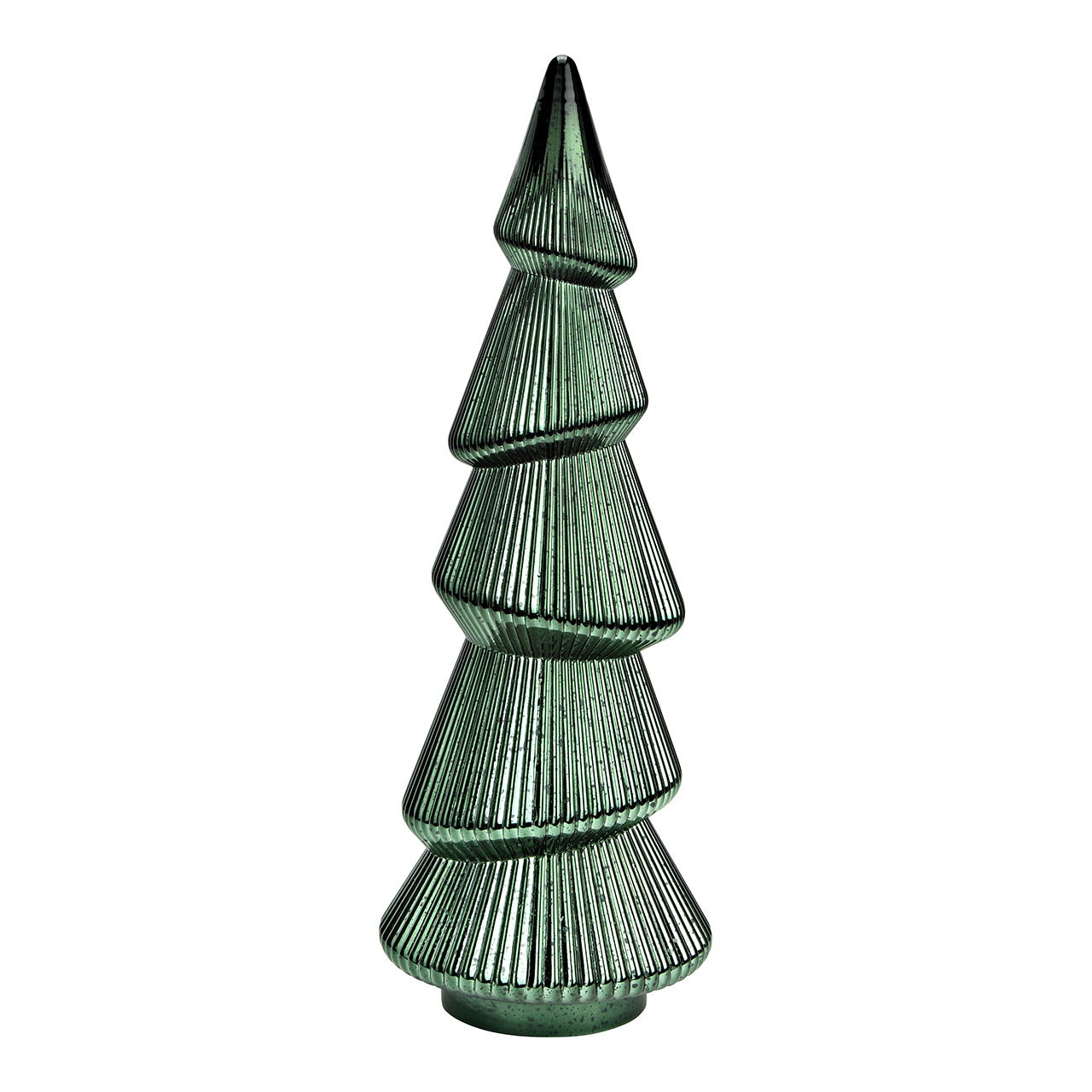 Sapin de Noël en verre, vert (L/H/P) 16x44x16cm