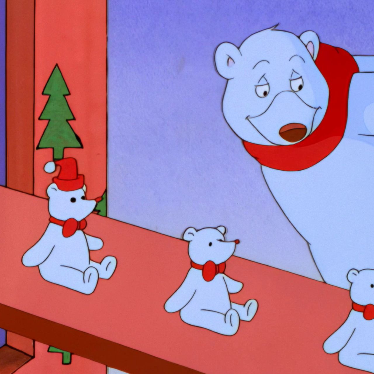 Schnee-Tier, Tiere, Weihnachtsfigur, Sessel-Tigur, Weihnachtsmonte