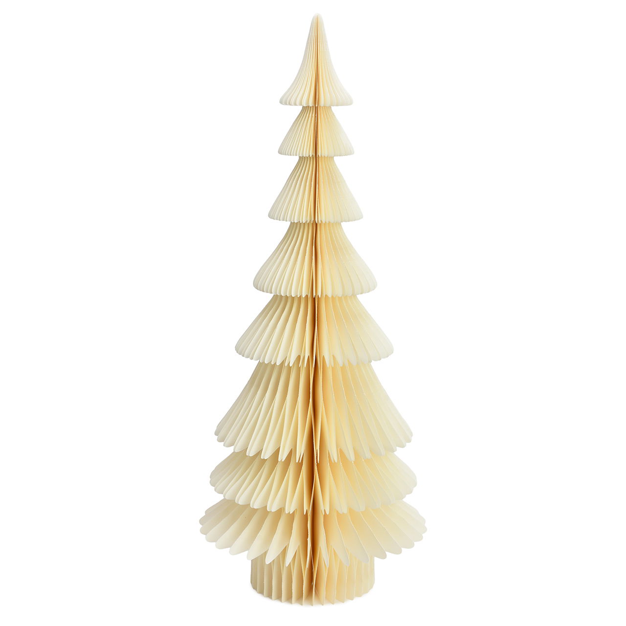 Sapin Honeycomb en papier/carton blanc (L/H/P) 26x65x26cm