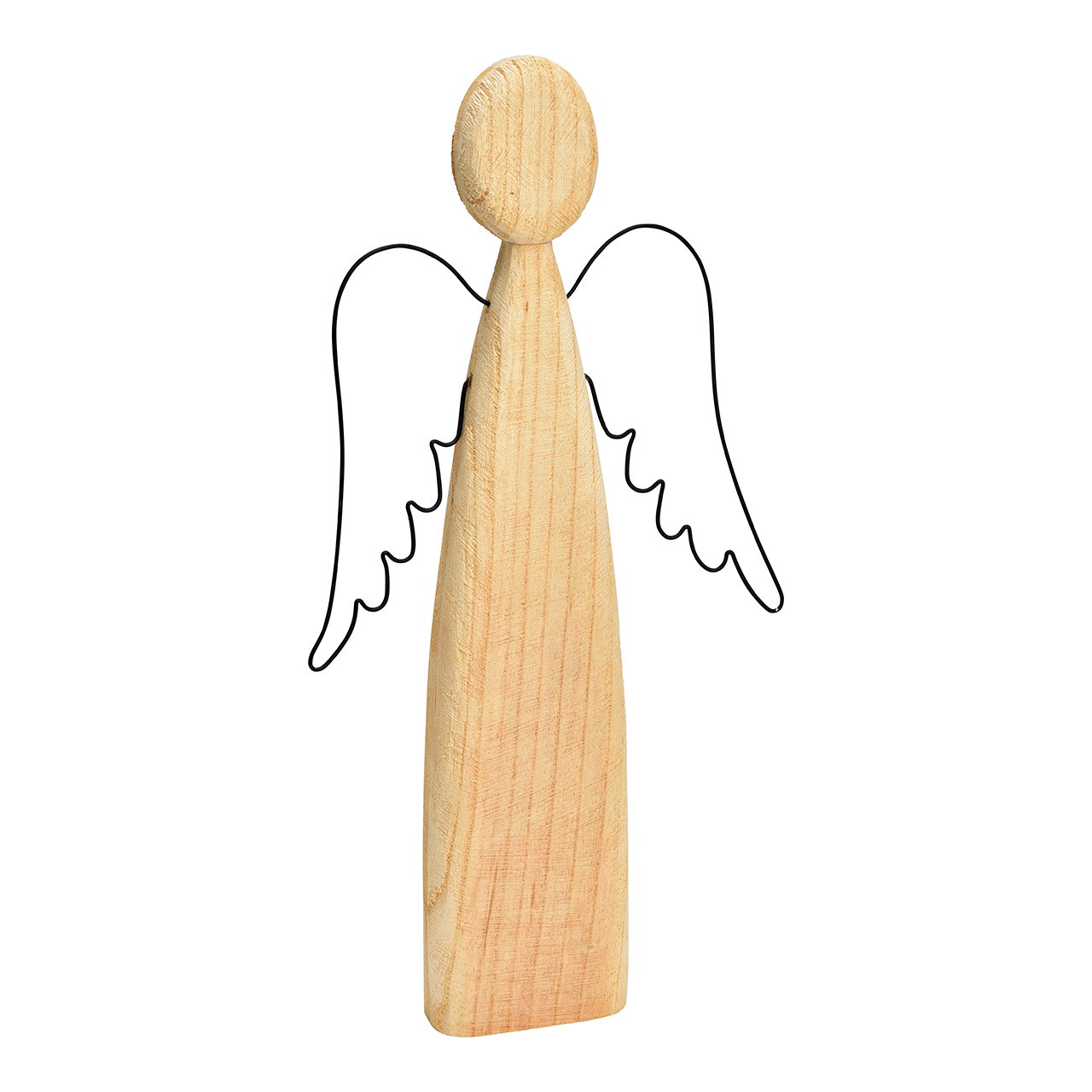 Anjo de madeira/metal, natural (L/A/P) 25x49x5 cm Anjo de madeira/metal, natural (L/A/P) 25x49x5 cm