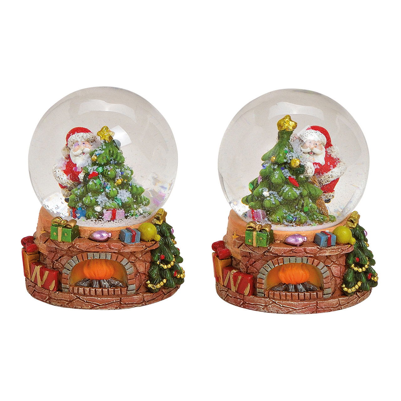 Schneekugel Nikolaus aus Poly, Glas Rot 2-fach, (B/H/T) 4x6x4cm Schneekugel Nikolaus aus Poly, Glas Rot 2-fach, (B/H/T) 4x6x4cm