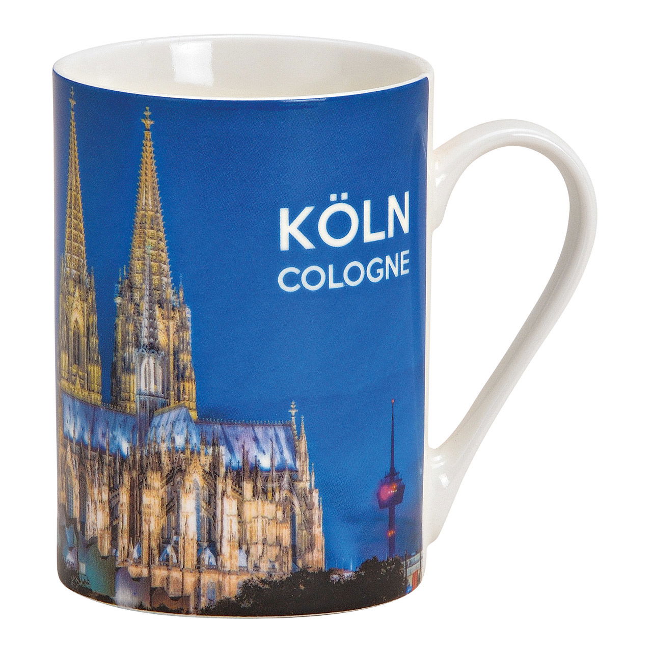 Becher Kölner Dom aus Porzellan, Bunt (H) 10cm 250ml Becher Kölner Dom aus Porzellan, Bunt (H) 10cm 250ml