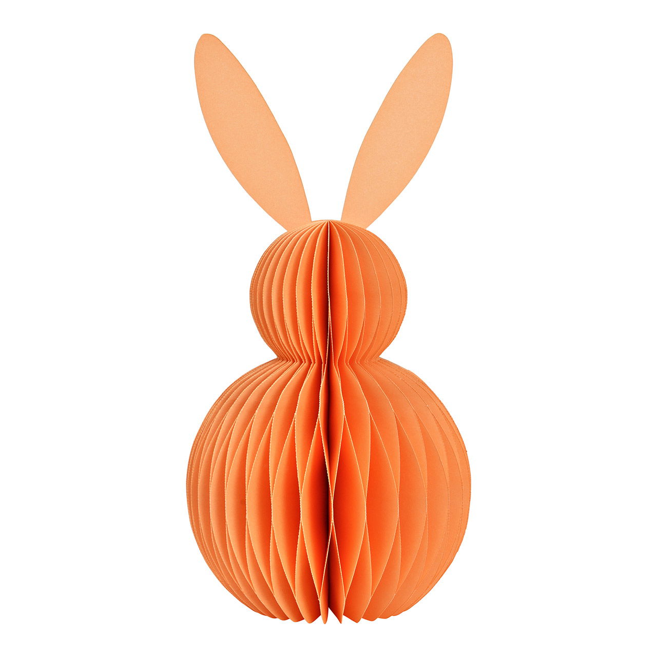 Lapin Honeycomb en papier/carton peach (L/H/P) 16x30x16cm