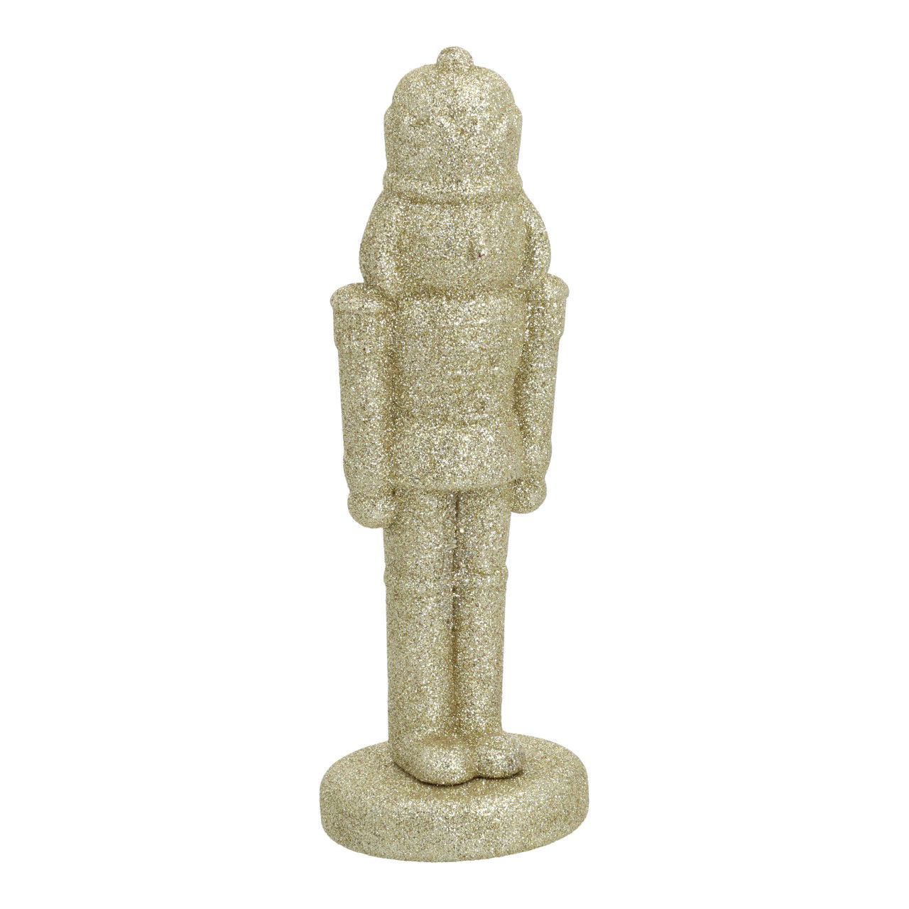 Glitterende notenkraker van goudkleurig plastic (B/H/D) 10x30x10cm Figur, Person