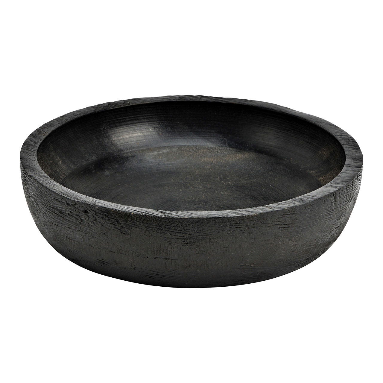 Bowl made of mango wood, black (W/H/D) 20x5x20cm