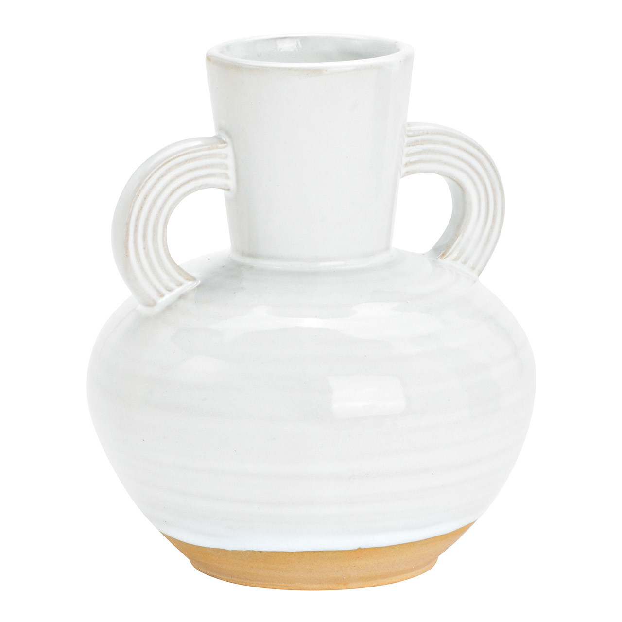 Vase aus Porzellan weiß (B/H/T) 13x16x13cm | 10035562