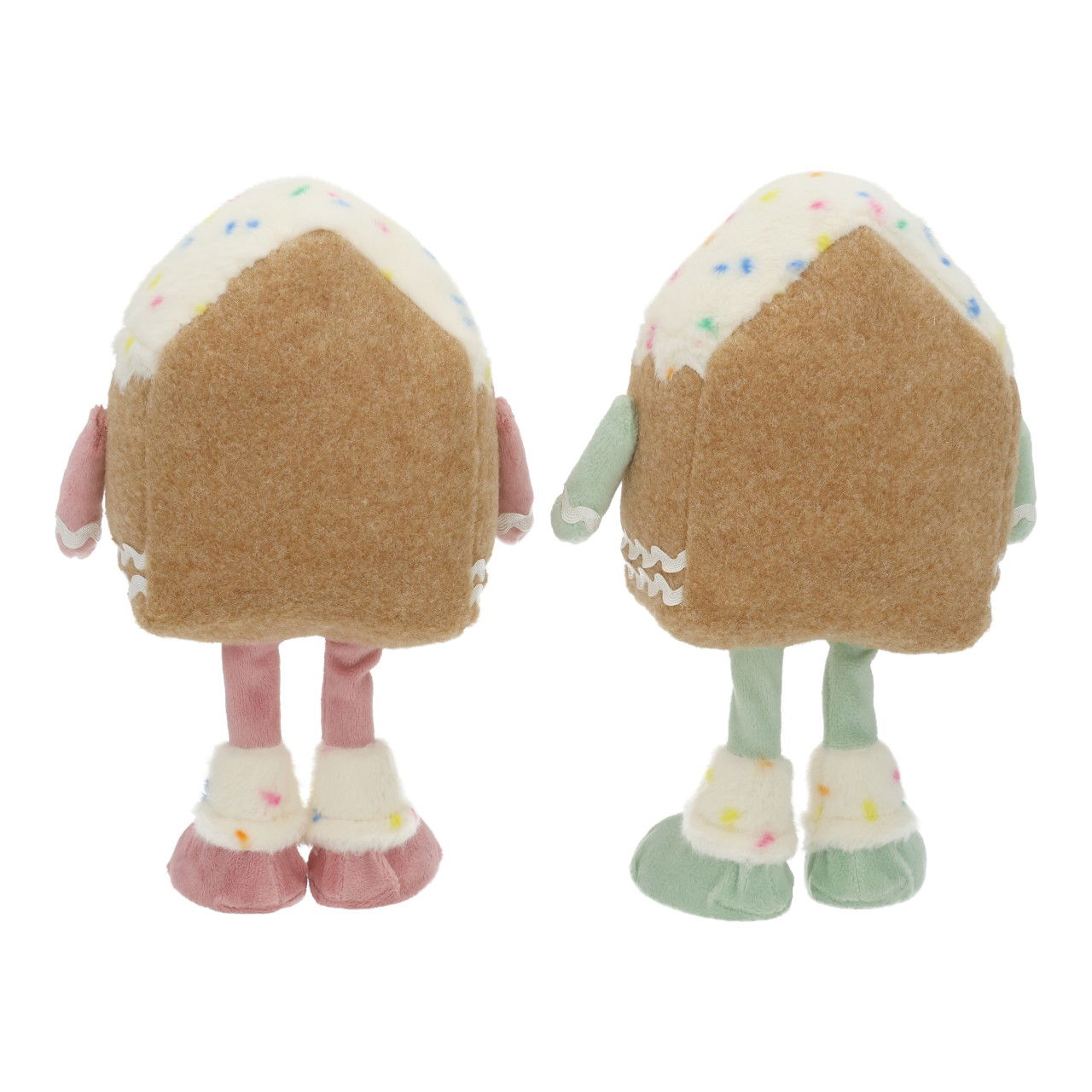 Casa de jengibre de pie de textil beige 2 surtidos (A/A/P) 18x27x9cm Plüsch, Spielzeug, Puppe