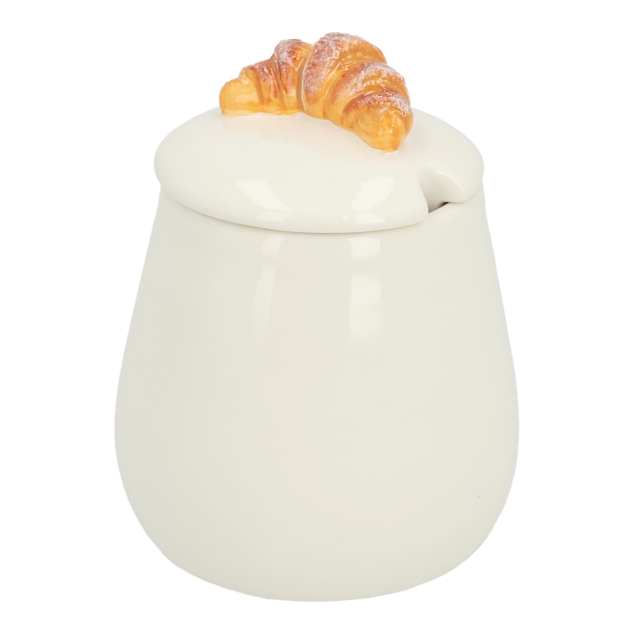 Kuchen, Gebäck, Croissant-Torte?, Blätterteig, Zitrone?, Kaffeekanne, Kanne, Porzellan, Croissant-Dekoration, Kuchenform