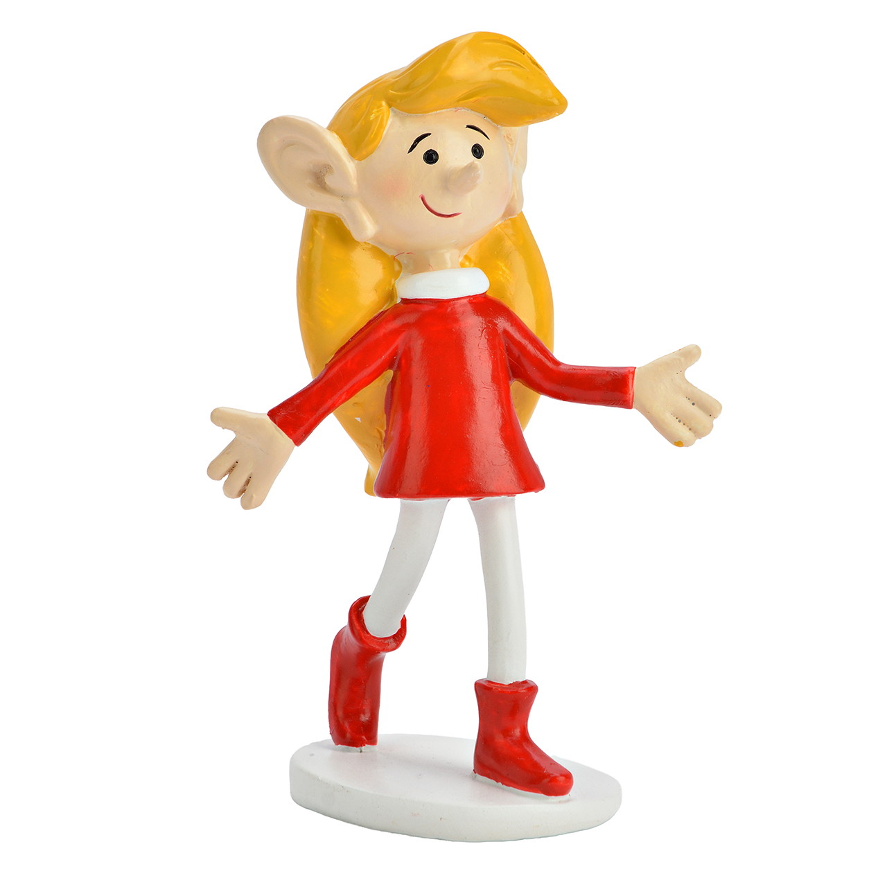 Figur, Mädchenfigur, Rotes Kleid, Rote Stiefel, Weiße Strumpfhose