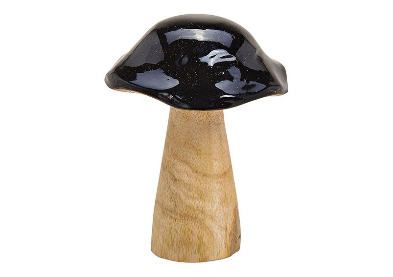 Black wood mushroom (w / h / d) 10x14x10cm