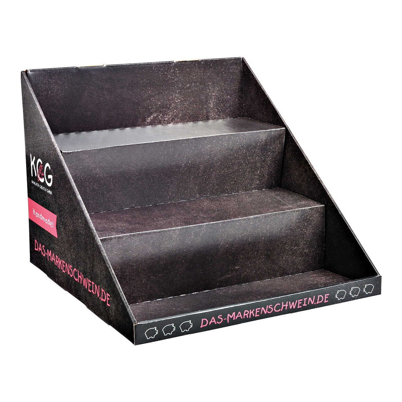 KCG Thekendisplay aus Pappe bunt (B/H/T) 41x32x41 cm für 12 Kleinschweine KCG Thekendisplay aus Pappe bunt (B/H/T) 41x32x41 cm für 12 Kleinschweine