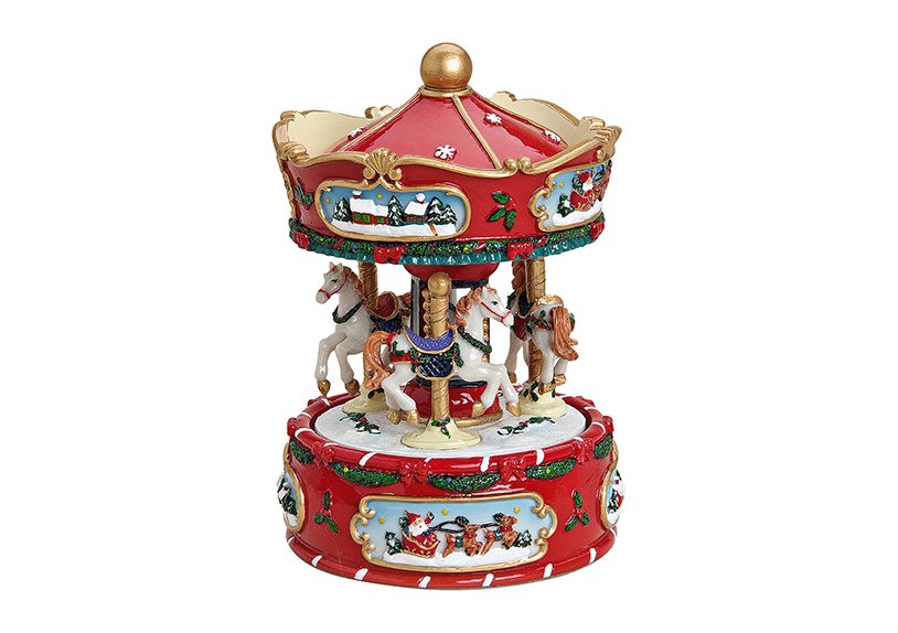 Musicbox carrousel poly 10x18c