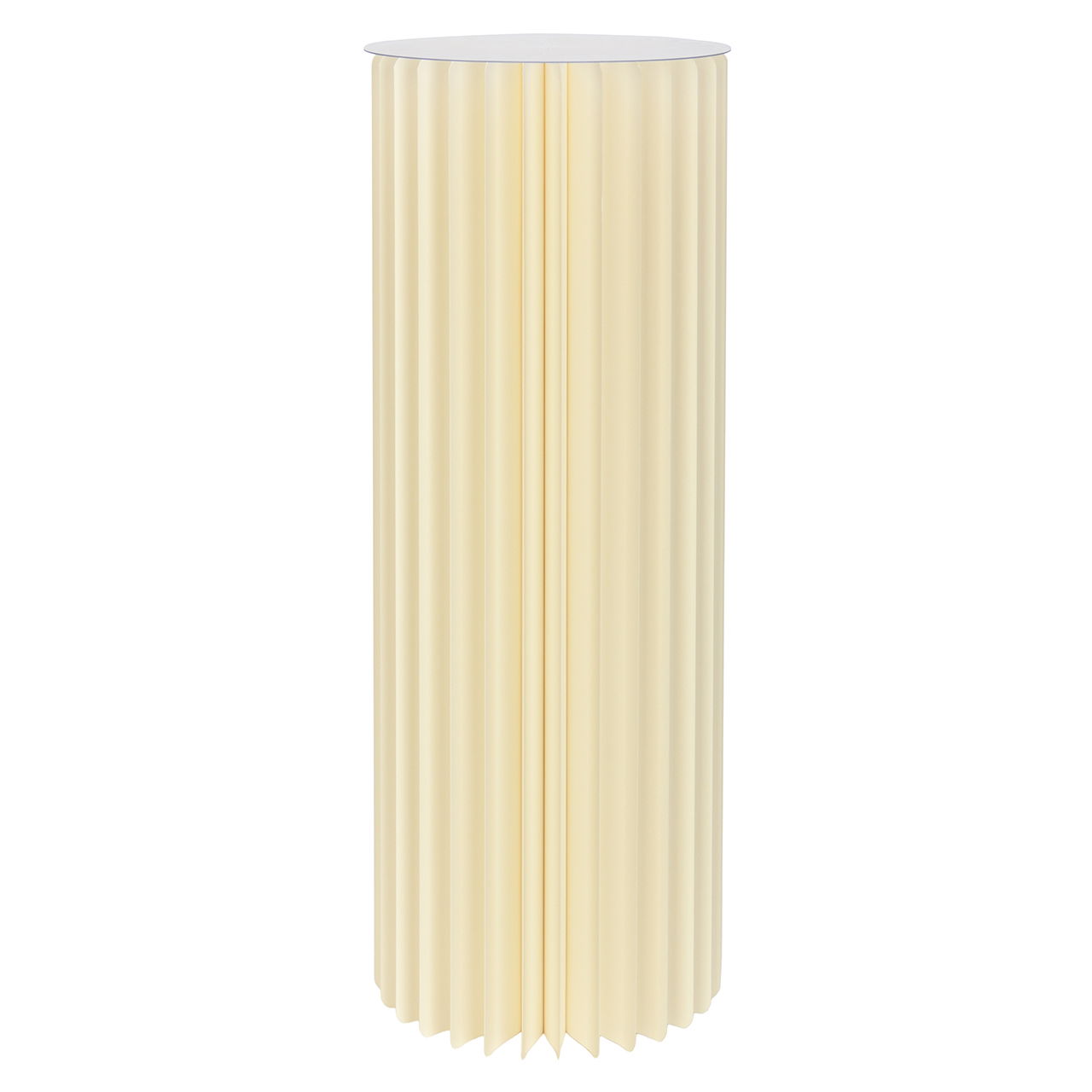 Honeycomb table made of paper/cardboard white (W/H/D) 30x80x30cm Lampe, Lampenschirm