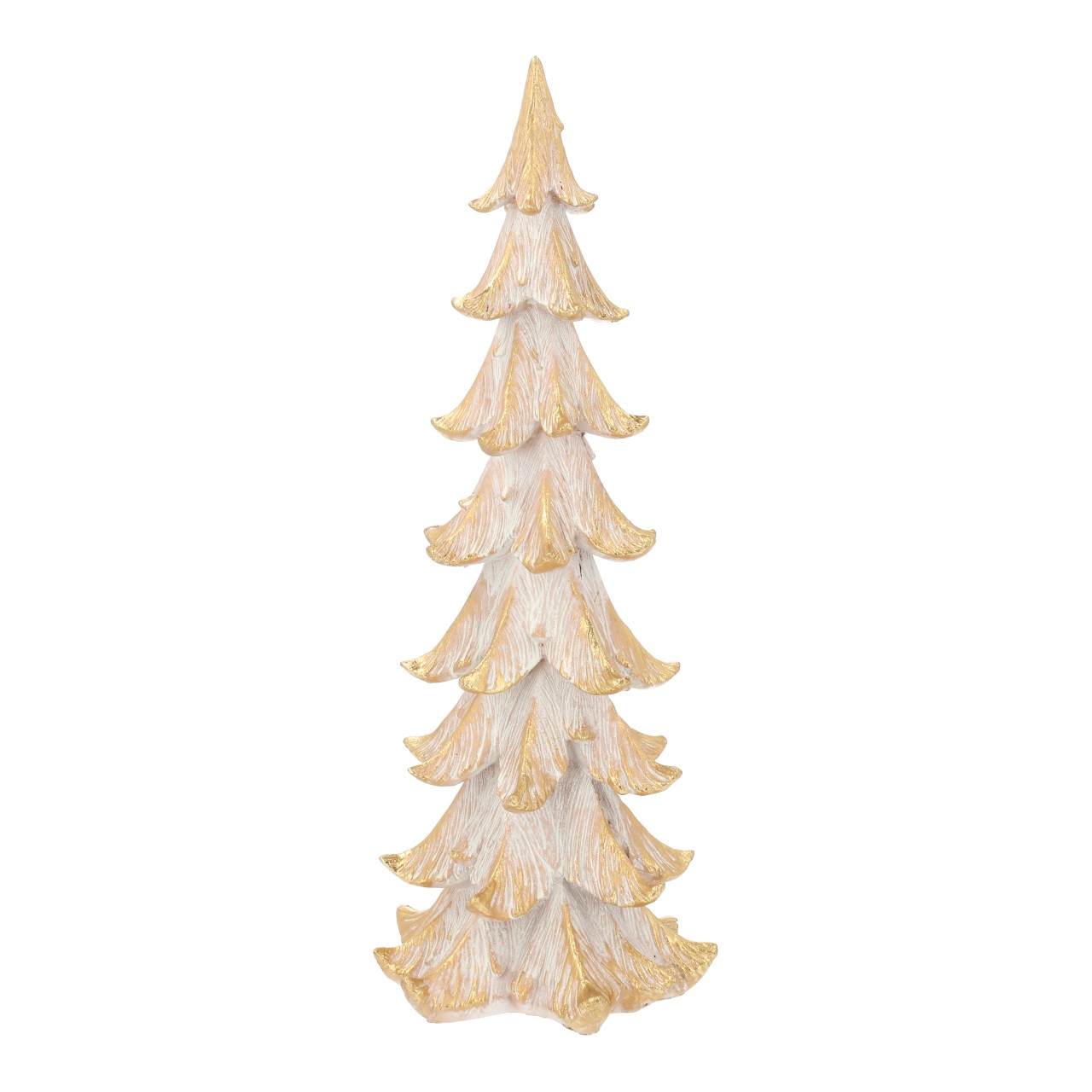 Weihnachtsbaum, Stumpenbaum, Christbaum, Dekoration, Gold/Weiß