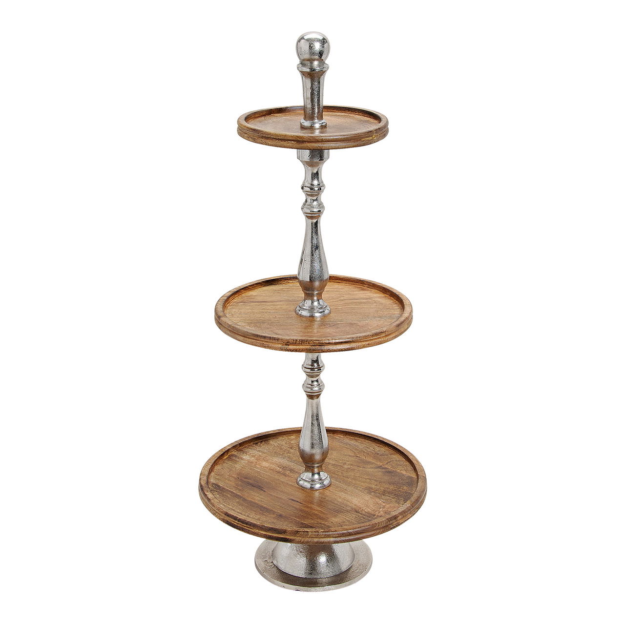 Estantería 3 madera de mango/metal 97cm H, 26,34,45cm Ø Estantería 3 madera de mango/metal 97cm H, 26,34,45cm Ø