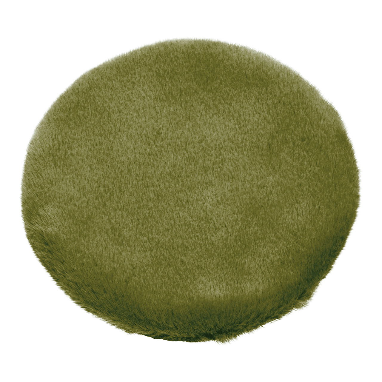 Housse de siège en fourrure de lapin Fourrure synthétique en polyester Vert Matcha Ø34cm