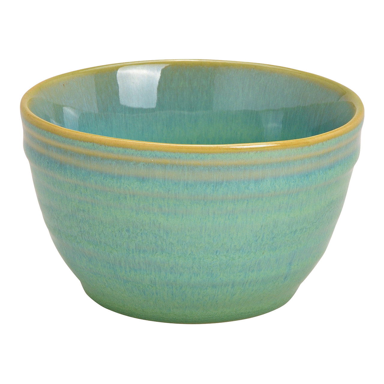 Earthenware bowl, green (W/H/D) 10x5x10cm 260ml