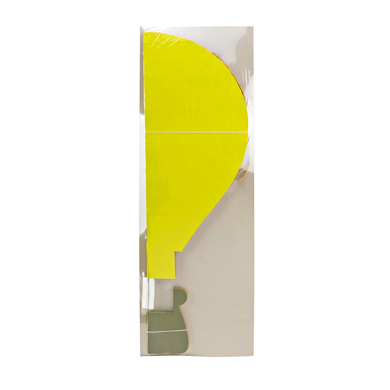 Ballon à air chaud Honeycomb en papier/carton, vert (L/H/P) 60x96x60cm
