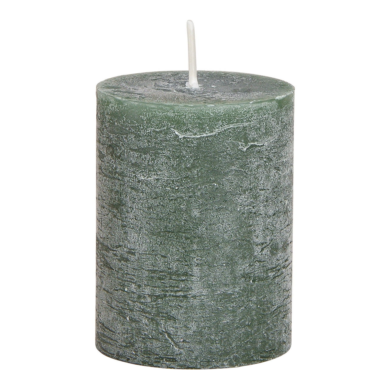 Kaars 6,8x9x6,8cm was groen Kerze