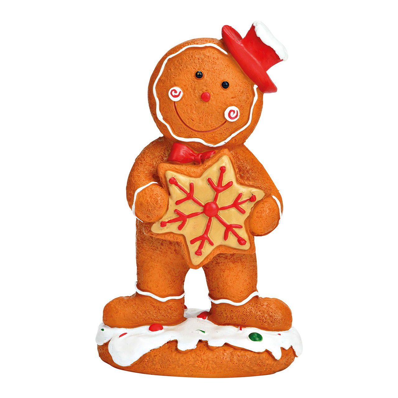 Lebkuchenfigur Junge aus Poly braun (B/H/T) 9x15x6cm Lebkuchenfigur Junge aus Poly braun (B/H/T) 9x15x6cm