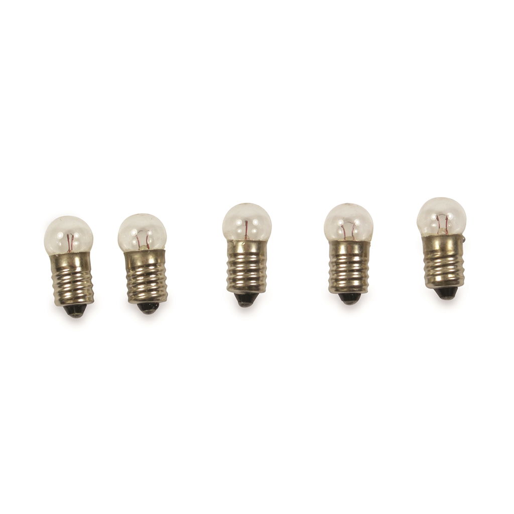 Ampoules de rechange. 4.5 V. E10. 5 pièces/boite. blanc Licht