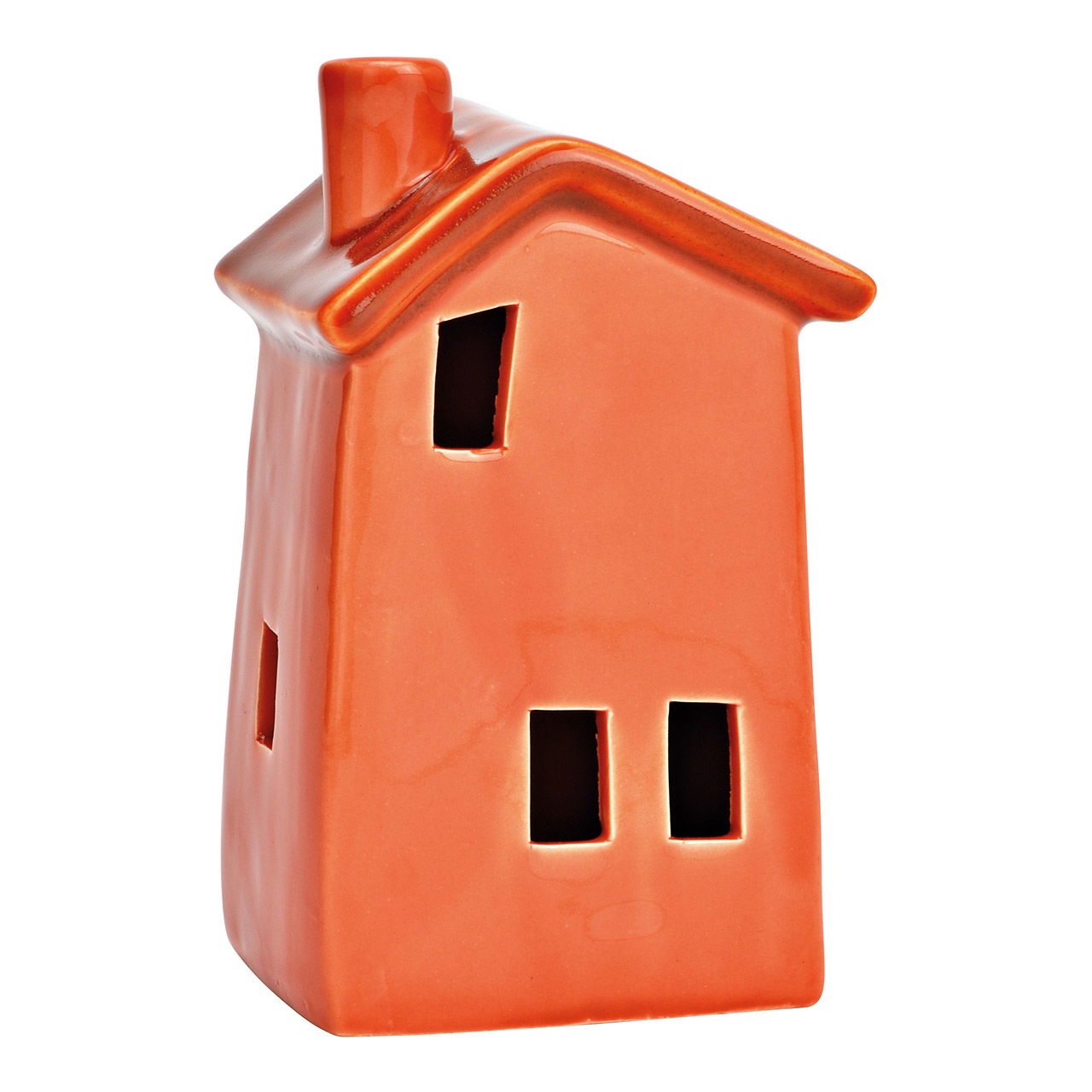 Terracotta keramisch huis (B/H/D) 9x18x7cm