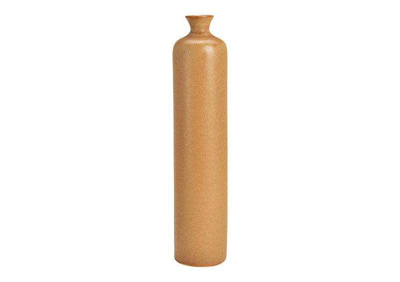 Vase ceramic Brown (W/H/D) 6x29x6cm
