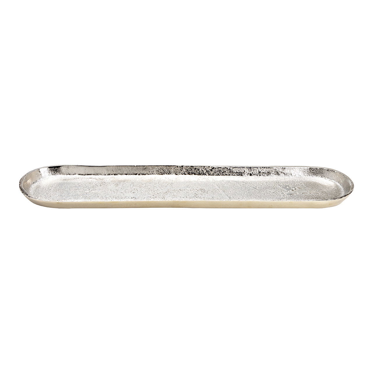 Plaat van metaal zilver (w/h/d) 59x2x13cm