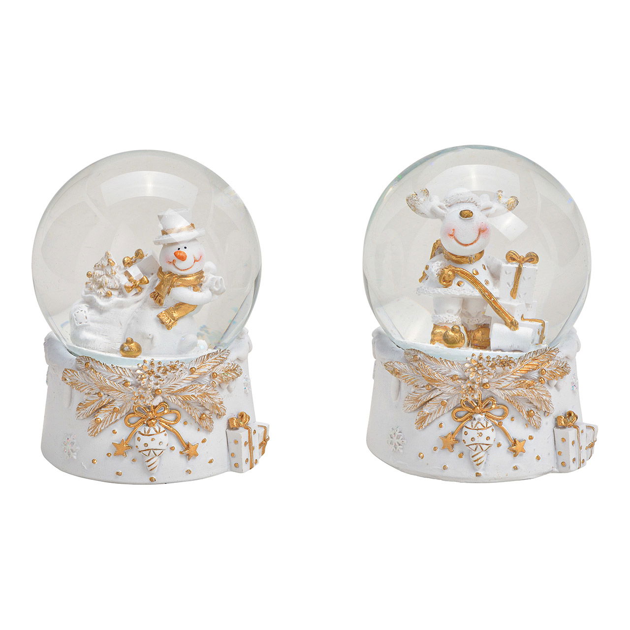 Sneeuwbol sneeuwpop, eland van poly, glas wit 2-voudig, (B/H/D) 7x9x7cm Sneeuwbol sneeuwpop, eland van poly, glas wit 2-voudig, (B/H/D) 7x9x7cm