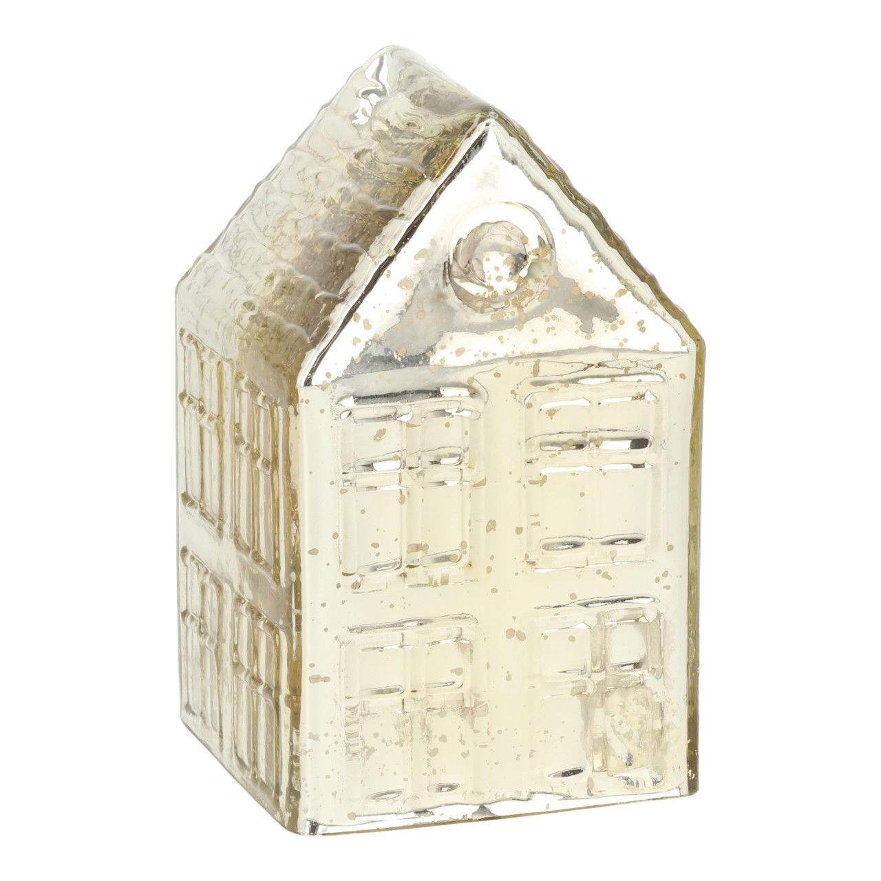 Casa in vetro dorato (L/H/D) 9x14x9cm Auf dem Land, Hütte, Natur, Im Freien, Ländlich