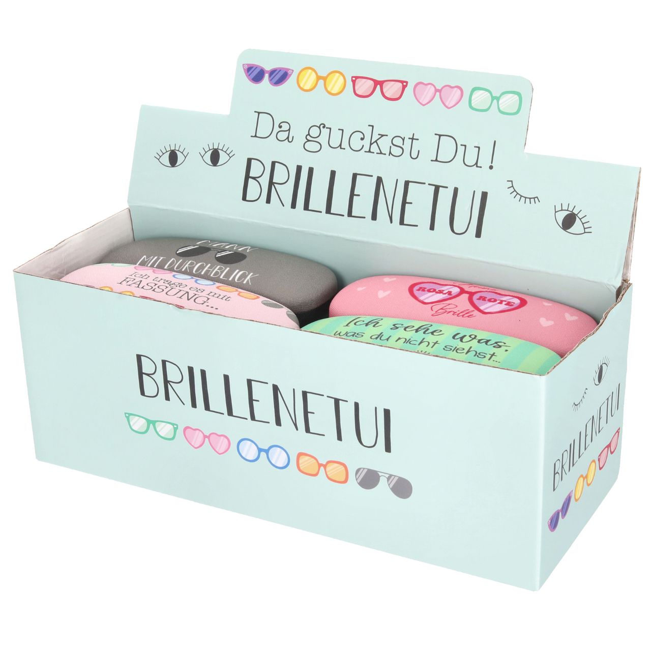 Brillenetui, Brillenetui Set, Brillenetui Box, Brillenetui Aufbewahrung, Brillenetui aus Kunststoff