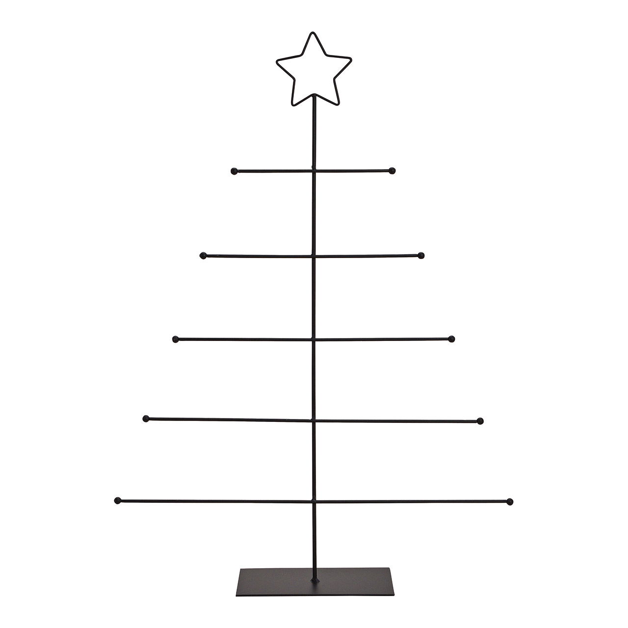 Présentoir sapin en métal noir (L/H/P) 43x60x8cm Présentoir sapin en métal noir (L/H/P) 43x60x8cm