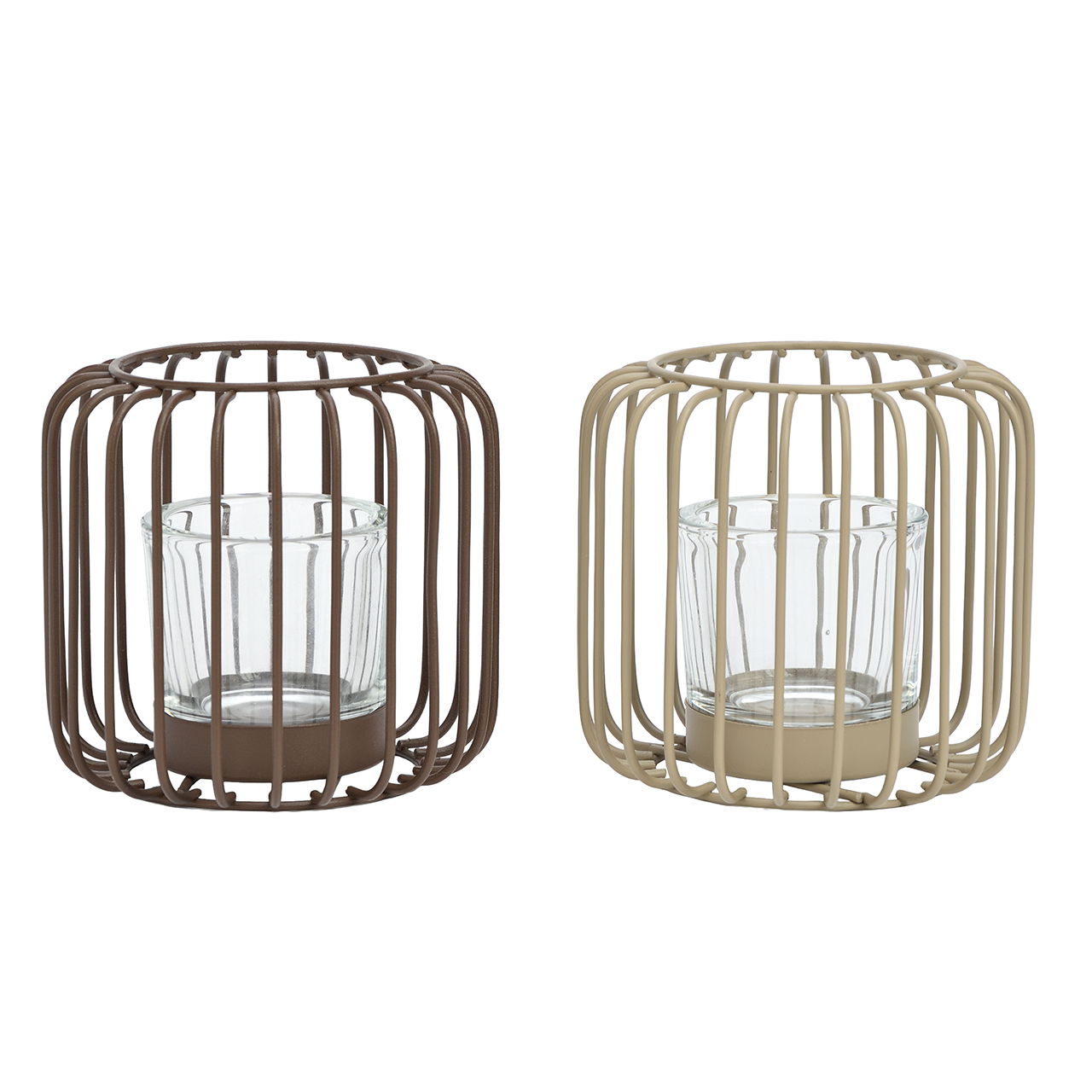 Farol metal/cristal marrón/beige 2 surtidos (ancho/alto/profundidad) 11x10x11cm Farol metal/cristal marrón/beige 2 surtidos (ancho/alto/profundidad) 11x10x11cm