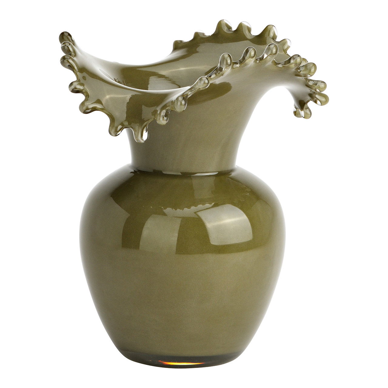 Vaso de vidro, verde (L/A/P) 20x24x20 cm Krug, Töpferei, Vase
