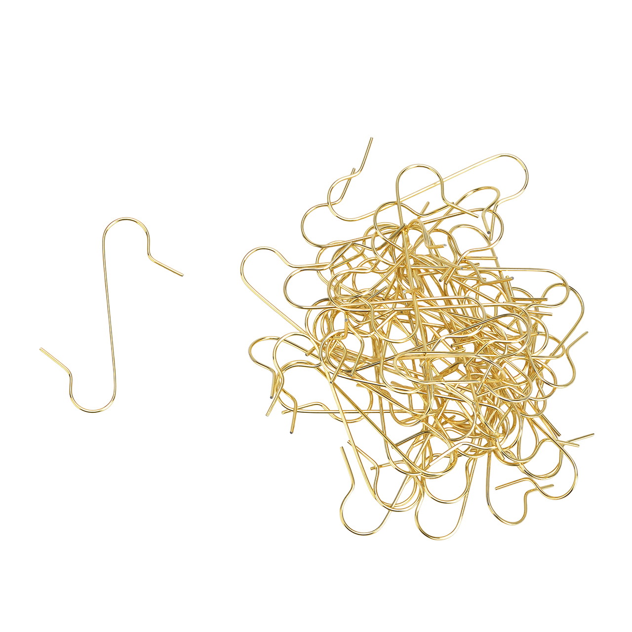 Anstecknadeln, Federclips, Schmuckzubehör, Goldfarbene Clips, Hakenclips